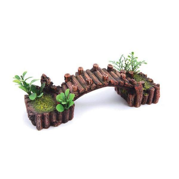 Kazoo Log Bridge Small Fish Tank Ornament Habitat Pet Supplies