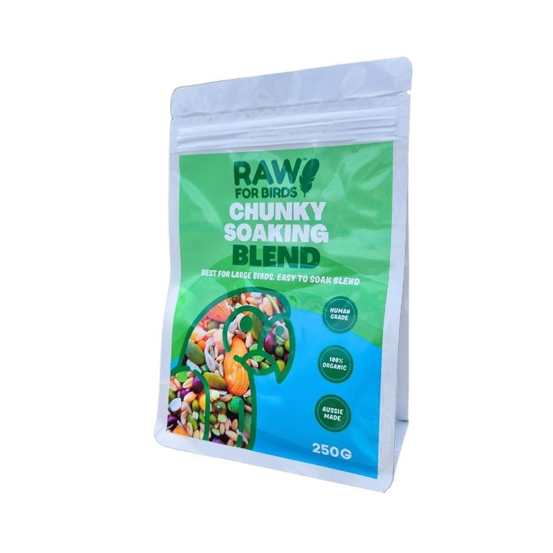 Raw for Birds Chunky Soaking Blend for Large Birds 500g Habitat