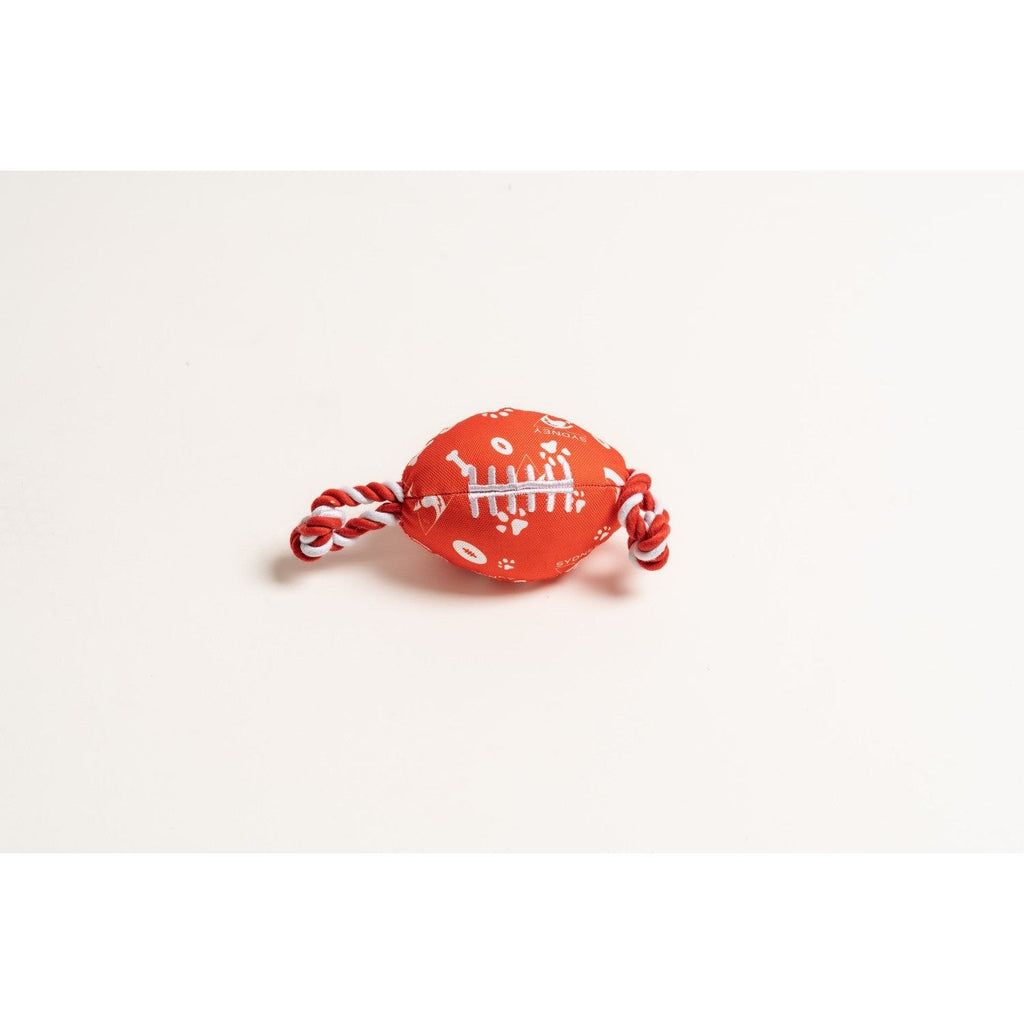 AFL Sydney Swans Footy Dog Rope Toy ^^^-Habitat Pet Supplies