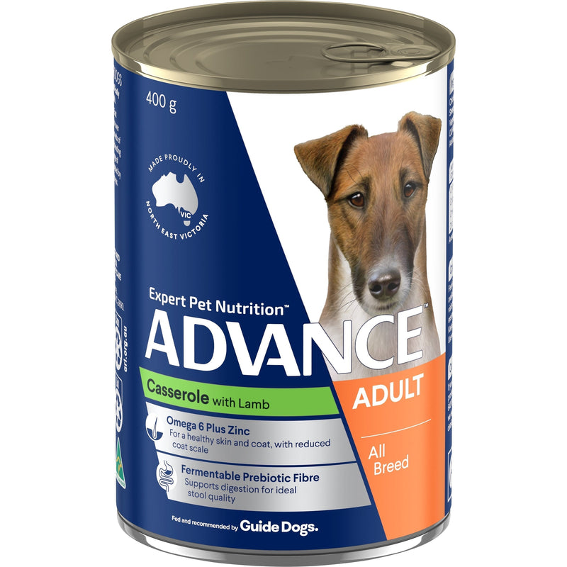 Advance Casserole with Lamb All Breed Adult Dog Wet Food 400g x 12*~*