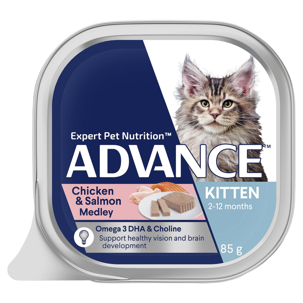 Advance Chicken and Salmon Medley Kitten Wet Food 85g*~*-Habitat Pet Supplies