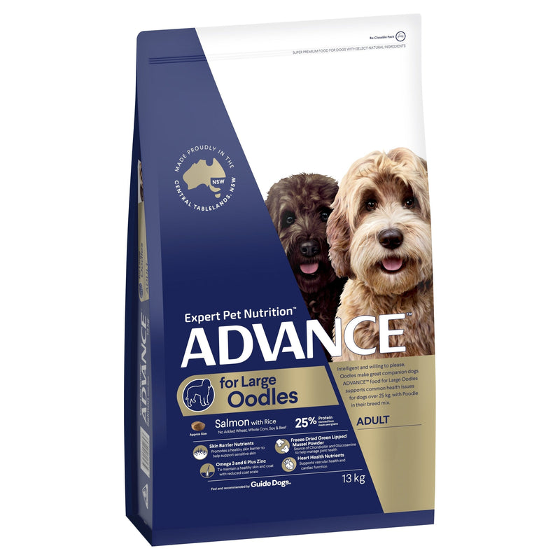 Advance Salmon and Rice Large Oodles Adult Dog Dry Food 13kg*~*-Habitat Pet Supplies