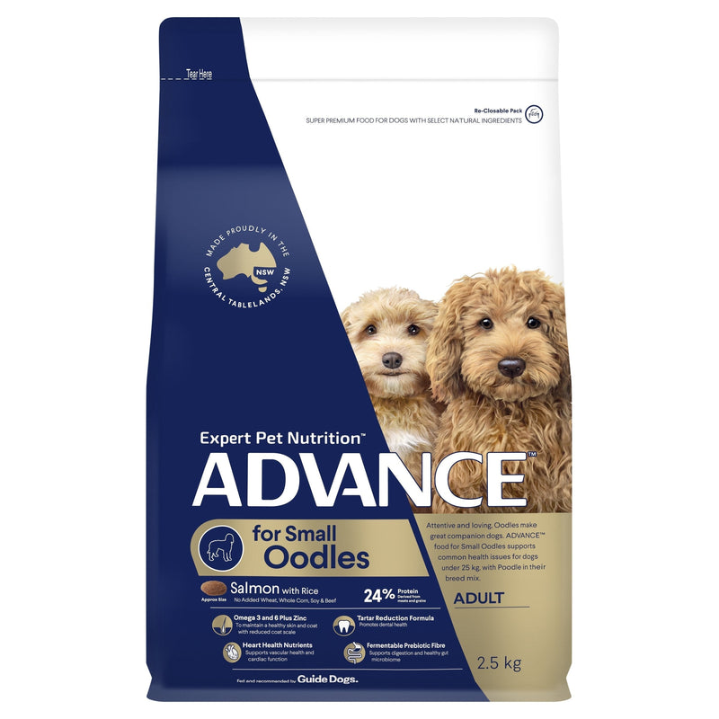 Advance Salmon and Rice Small Oodles Adult Dog Dry Food 2.5kg~~~