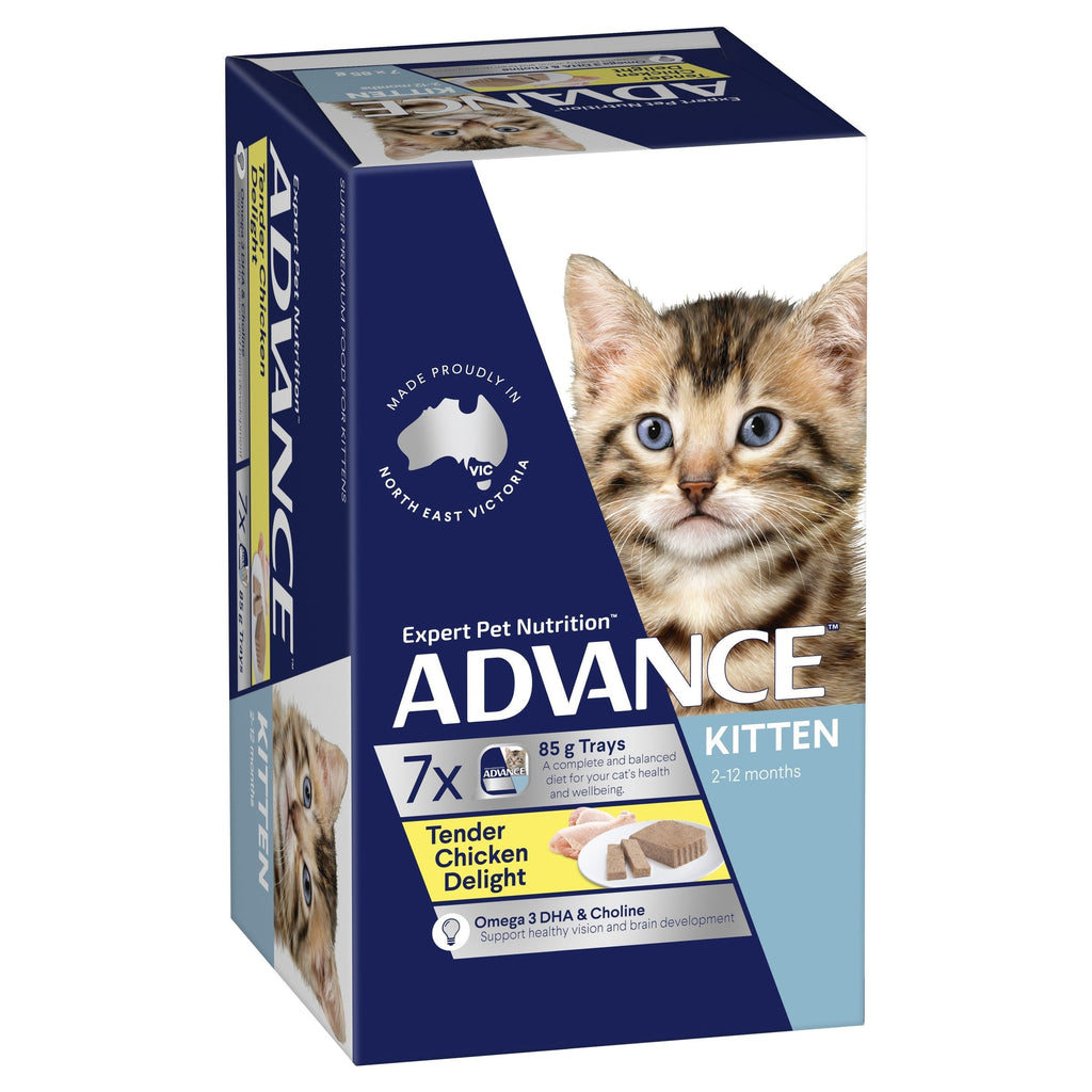 Advance Tender Chicken Delight Kitten Wet Food Food 85g x 7*~*-Habitat Pet Supplies