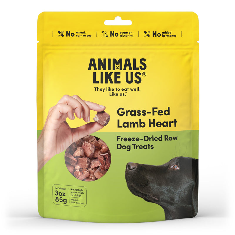 Animals Like Us Grass-Fed Lamb Heart Freeze Dried Dog Treats 85g-Habitat Pet Supplies