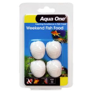 Aqua One Block Weekend Fish Food 20G^^^-Habitat Pet Supplies