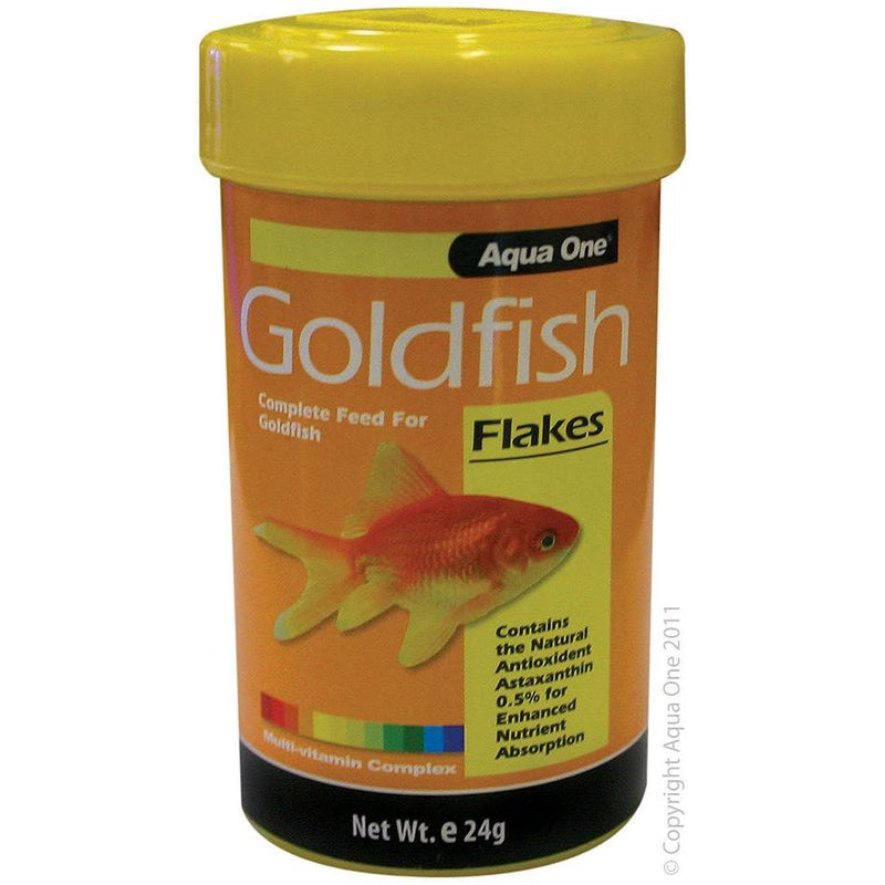 Aqua One Goldfish Flakes Fish Food 24g^^^-Habitat Pet Supplies