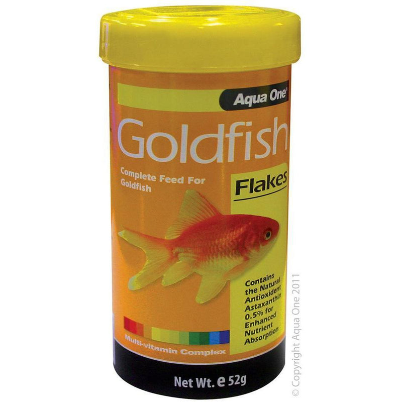 Aqua One Goldfish Flakes Fish Food 52g^^^-Habitat Pet Supplies