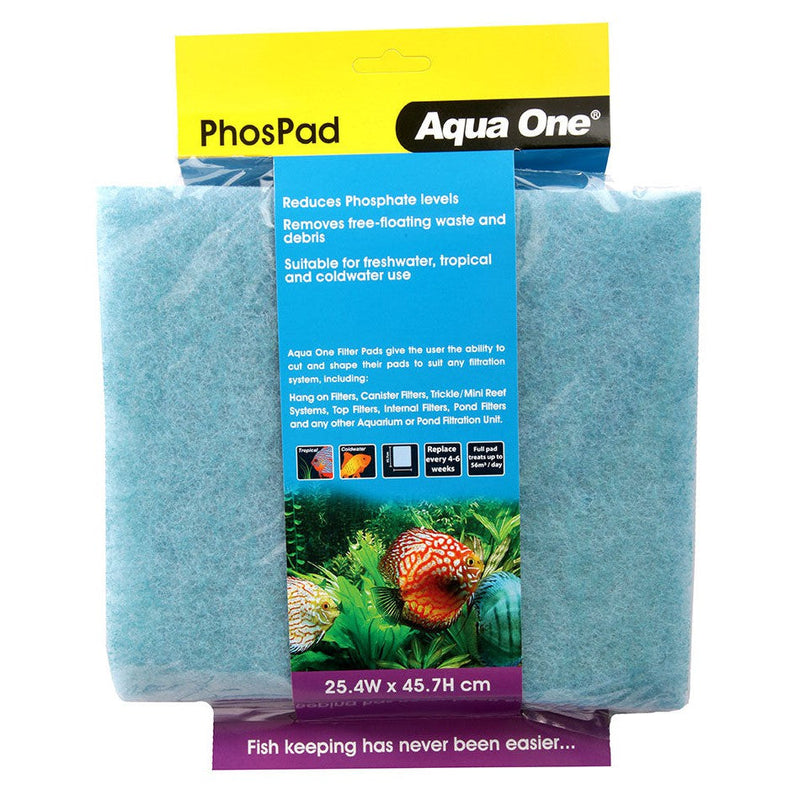 Aqua One Phos Pad - Filter Pad Self Cut-Habitat Pet Supplies