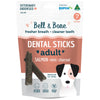 Bell and Bone Dental Sticks Salmon Mint and Charcoal for Medium Dogs 182g-Habitat Pet Supplies