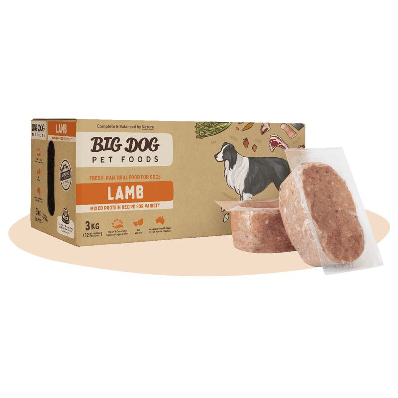 Big Dog BARF Lamb Raw Dog Food 3kg-Habitat Pet Supplies