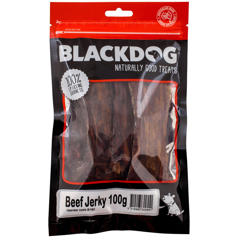 Blackdog Beef Jerky Dog Treats 100g*~*-Habitat Pet Supplies