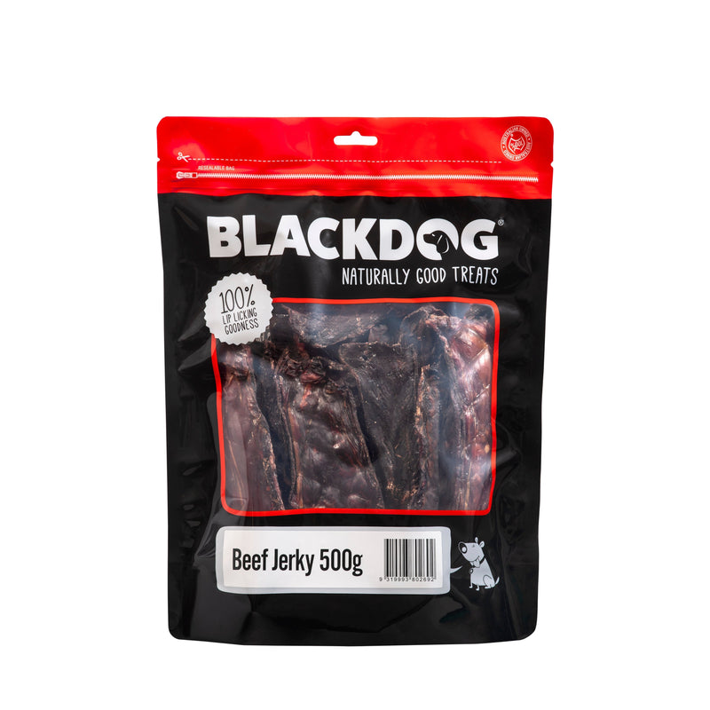 Blackdog Beef Jerky Dog Treats 500g<3 <3 <3-Habitat Pet Supplies