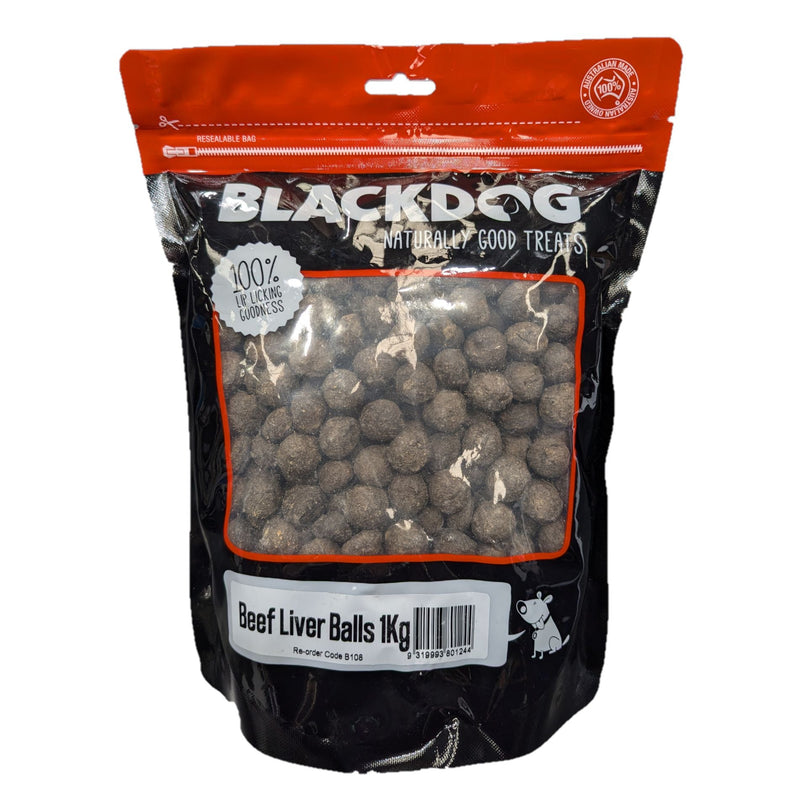 Blackdog Beef Liver Balls Dog Treats 1kg<3 <3 <3-Habitat Pet Supplies