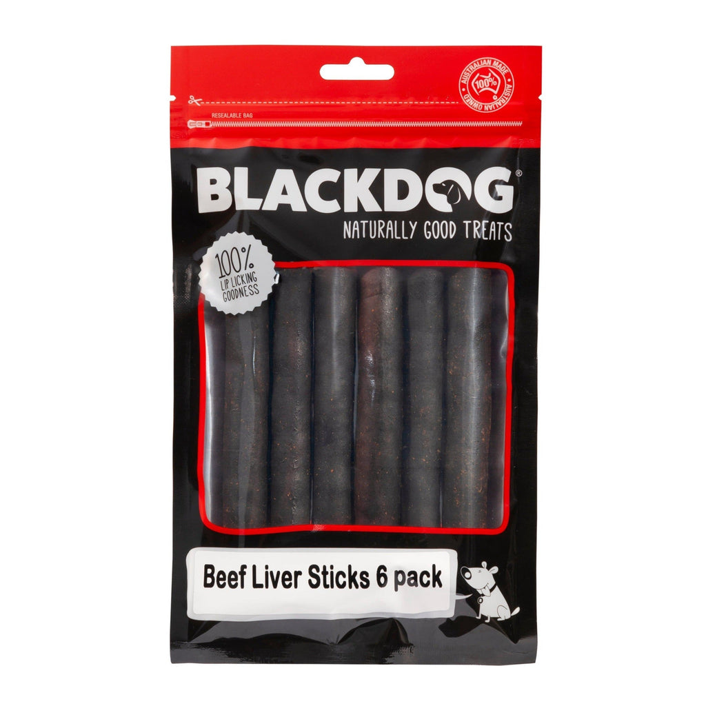 Blackdog Beef Liver Sticks Dog Treats 6 Pack<3 <3 <3-Habitat Pet Supplies