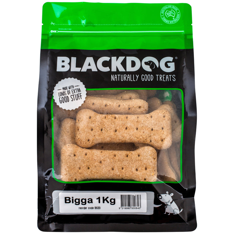 Blackdog Bigga Dog Biscuits 1kg<3 <3 <3-Habitat Pet Supplies