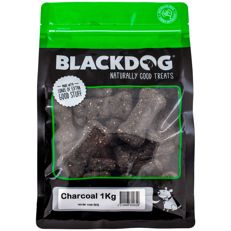 Blackdog Charcoal Dog Biscuits 1kg^^^-Habitat Pet Supplies