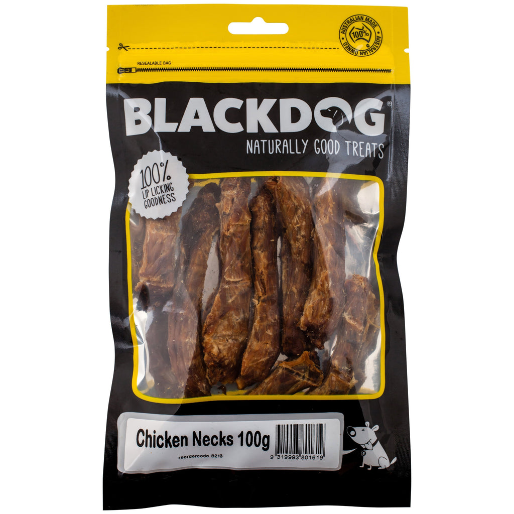 Blackdog Chicken Necks Dog Treats 100g-Habitat Pet Supplies