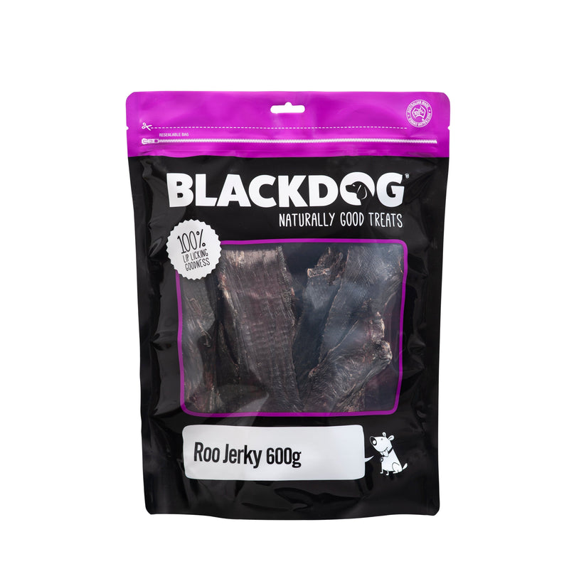 Blackdog Kangaroo Jerky Dog Treats 600g<3<3<3-Habitat Pet Supplies