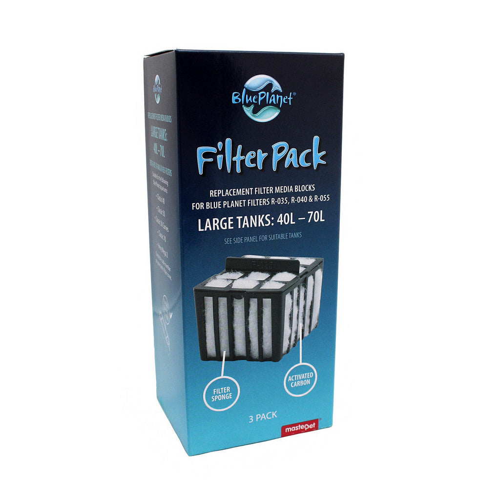 Blue Planet Filter Media 40-70L 3Pk-Habitat Pet Supplies