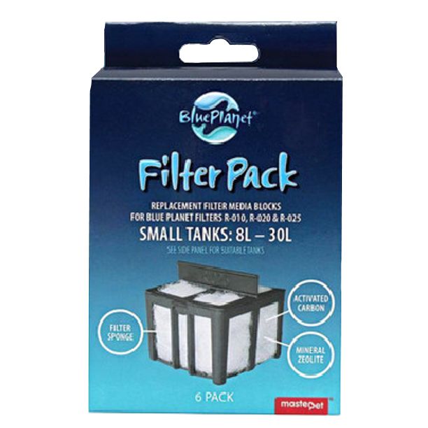 Blue Planet Filter Media 8-30L 6Pk-Habitat Pet Supplies