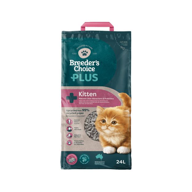 Breeders Choice Plus Kitten Litter 24L-Habitat Pet Supplies