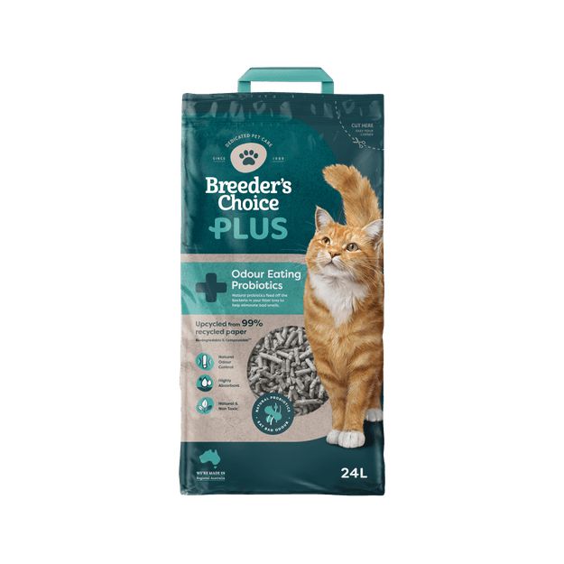 Breeders Choice Plus Probiotic Cat Litter 24L-Habitat Pet Supplies