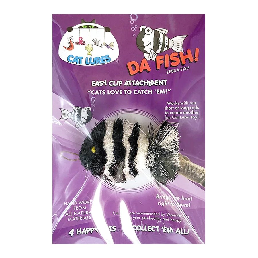 Cat Lures Interactive Replacement Zebra Fish-Habitat Pet Supplies