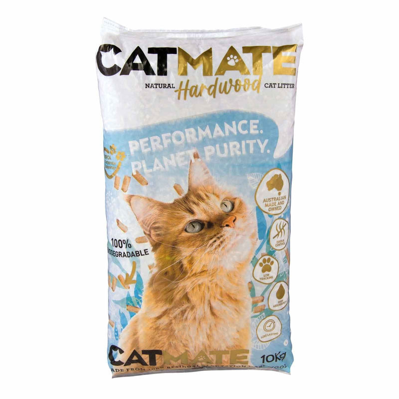 Catmate Hardwood Pellet Cat Litter 10kg – Habitat Pet Supplies