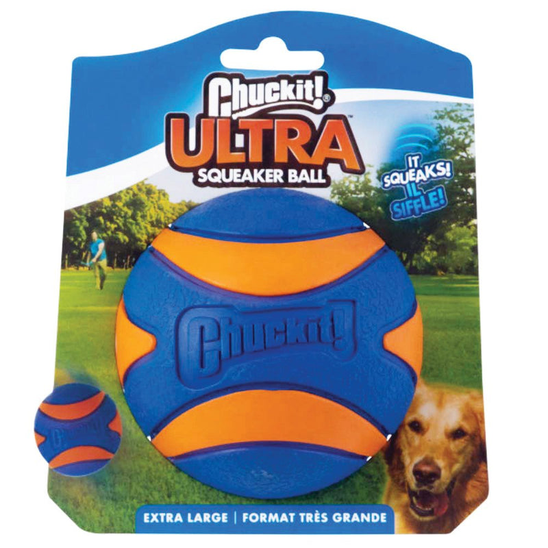 Chuckit Ultra Squeaker Ball Extra Large Dog Toy^^^-Habitat Pet Supplies