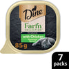 Dine Farm Collection Chicken Carrot and Spinach Adult Cat Wet Food 85g x 7^^^