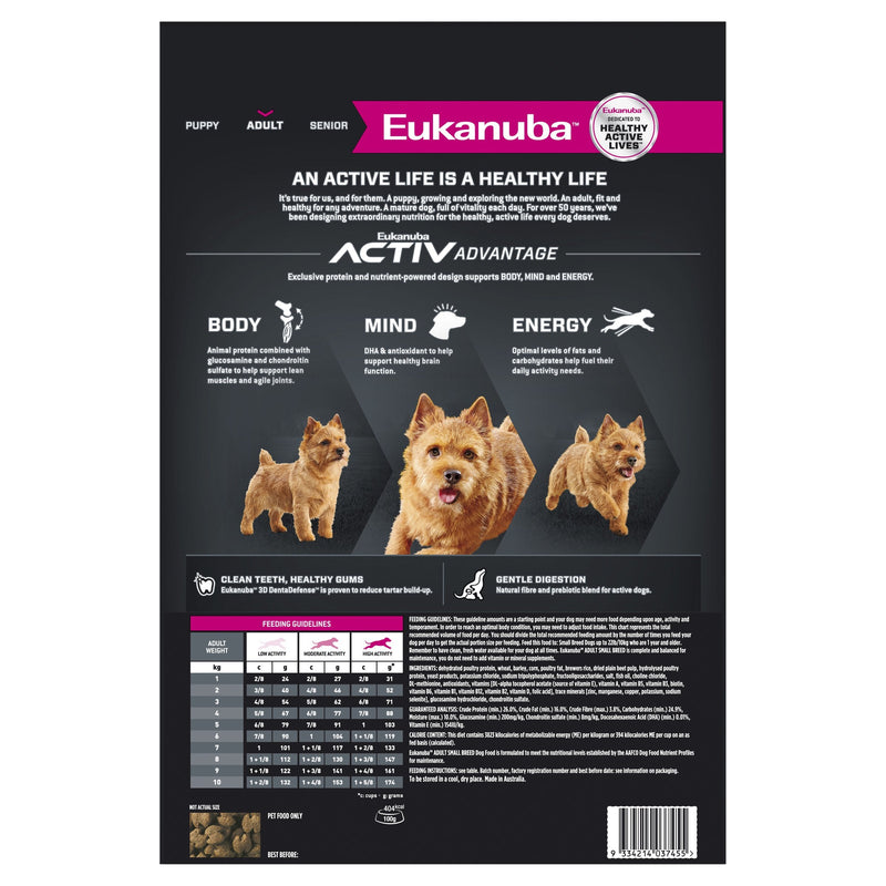 Eukanuba Dog Adult Small Breed Dry Food 7.5kg^^^