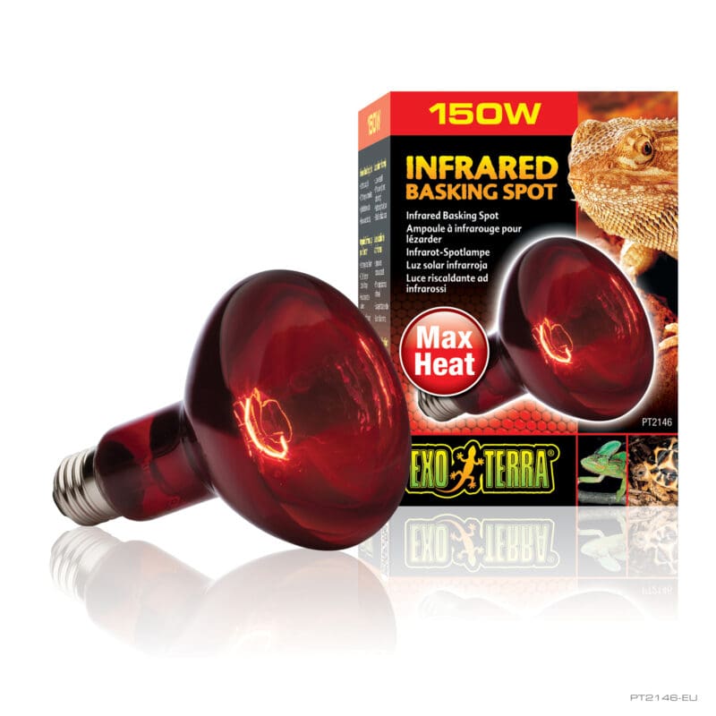 Exo Terra Heat Glo Infrared Basking Spot Lamp 150w-Habitat Pet Supplies