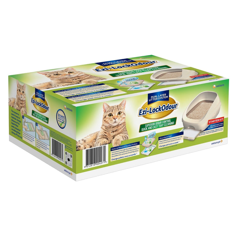 Ezi-LockOdour Dual Layer Cat Litter System Litter Tray^^^