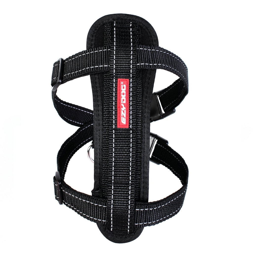 EzyDog Chestplate Dog Harness Black Extra Large-Habitat Pet Supplies