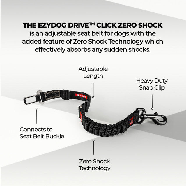 EzyDog Click Zero Shock Car Restraint for Dogs^^^