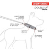 EZYDOG COLLAR DOUBLE UP BLACK LARGE - Habitat Pet Supplies Altona & Chirnside Park