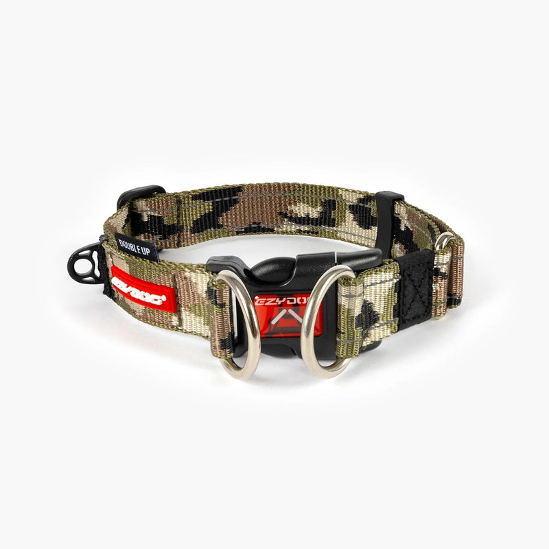 EzyDog Double Up Dog Collar Camo Extra Large^^^-Habitat Pet Supplies