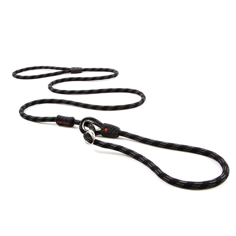 EzyDog Luca Dog Lead Black 8mm^^^-Habitat Pet Supplies