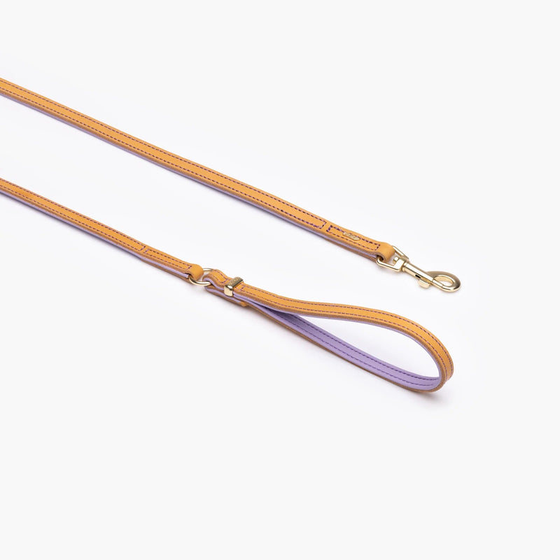 EzyDog Oxford Leather Dog Lead Blonde and Lilac 42inch^^^