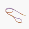 EzyDog Oxford Leather Dog Lead Blonde and Lilac Lite 48inch^^^-Habitat Pet Supplies