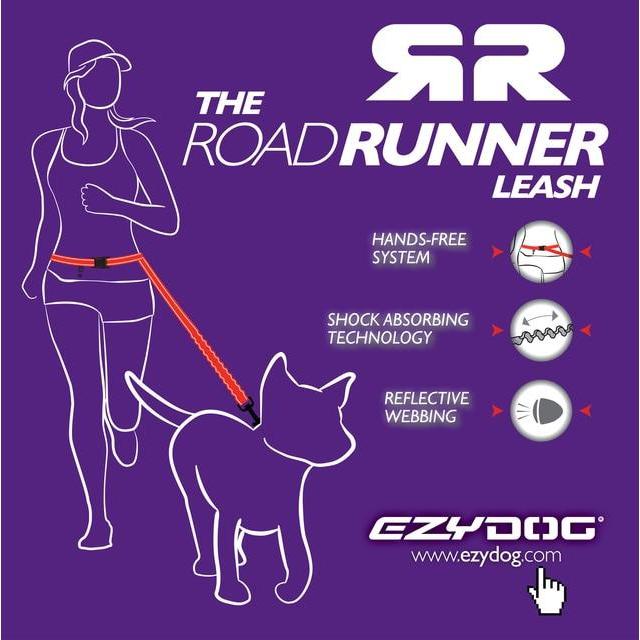 EzyDog Road Runner Dog Lead Black^^^