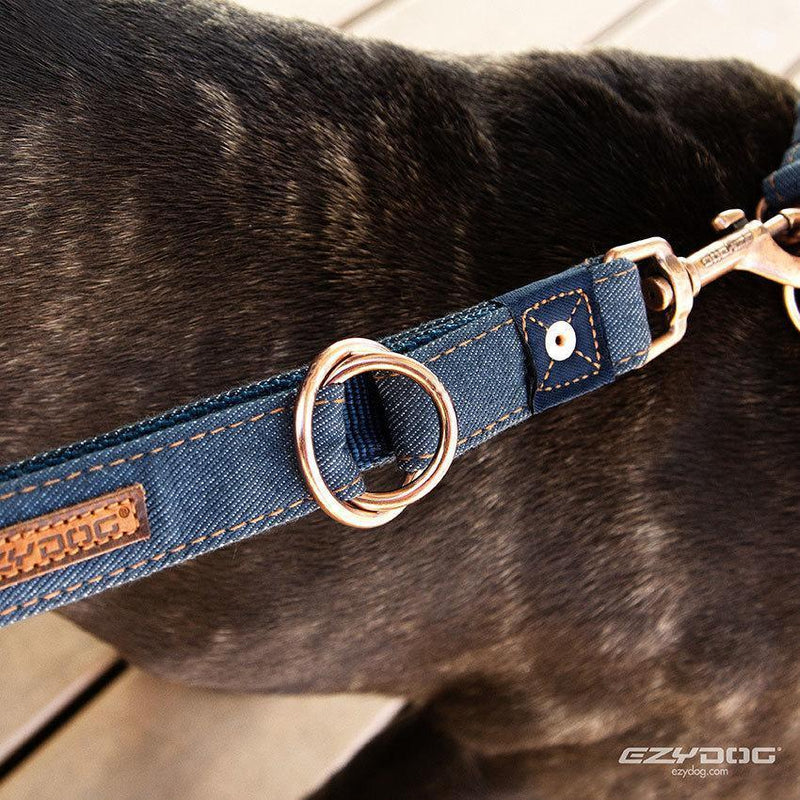 EzyDog Vario 4 Dog Lead Denim^^^