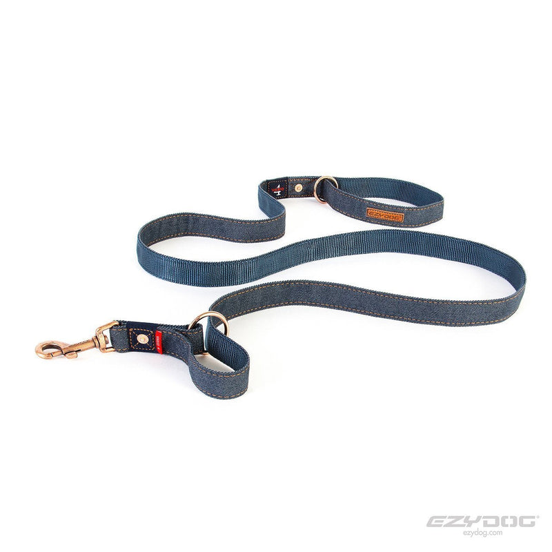 EzyDog Vario 4 Dog Lead Denim^^^-Habitat Pet Supplies