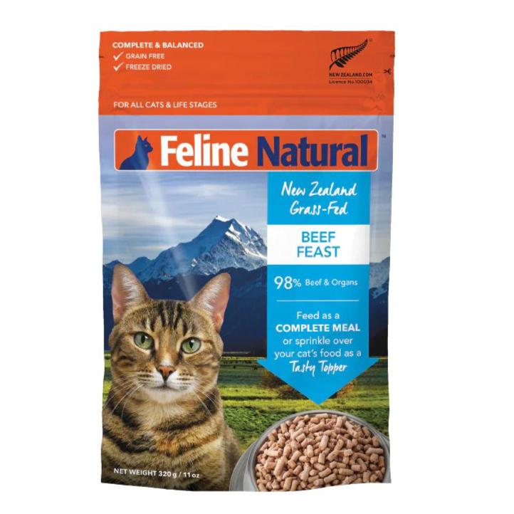 Feline Natural Beef Feast Freeze Dried Cat Food 320g-Habitat Pet Supplies