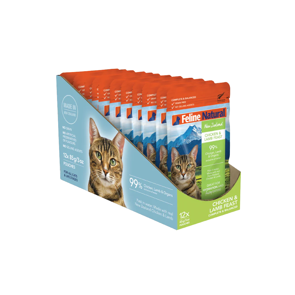 Feline Natural Chicken and Lamb Feast Wet Cat Food 85g X12-Habitat Pet Supplies