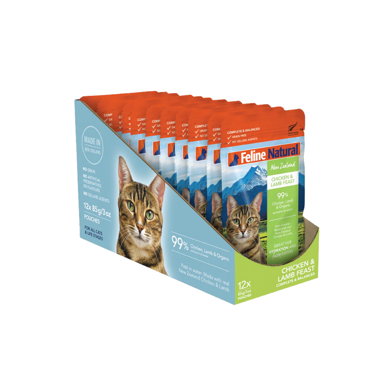 Feline Natural Chicken and Lamb Feast Wet Cat Food 85g X12^^^-Habitat Pet Supplies