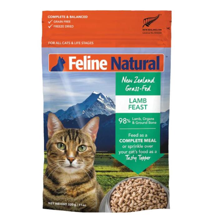 Feline Natural Lamb Feast Freeze Dried Cat Food 320g^^^-Habitat Pet Supplies