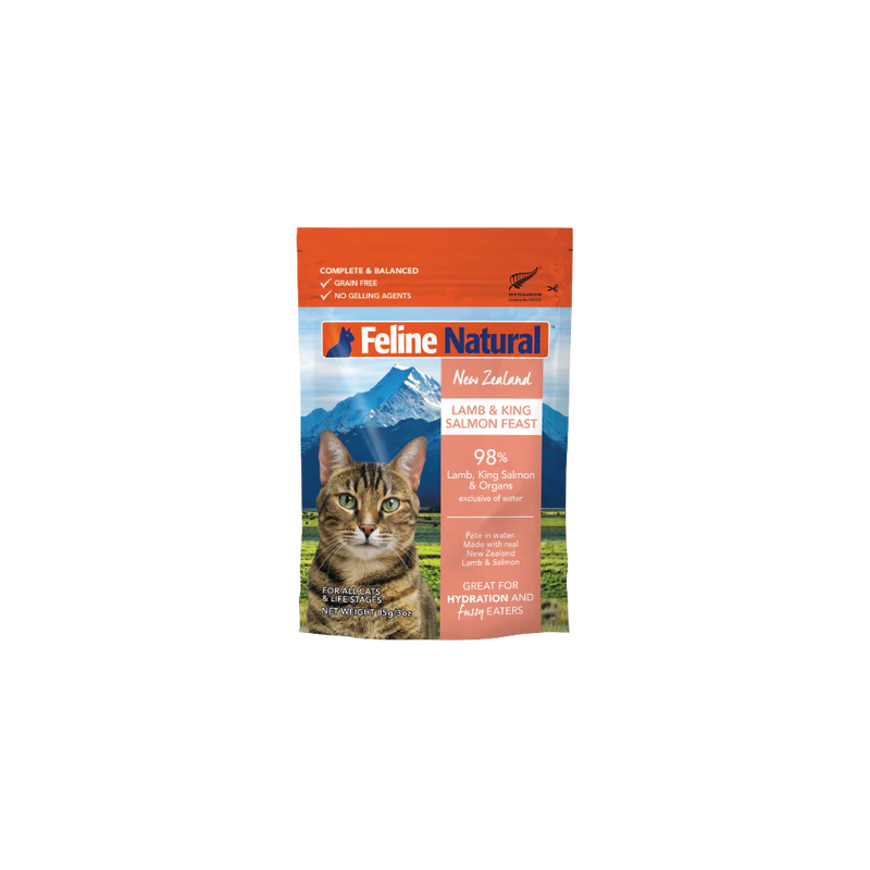 Feline Natural Lamb and Salmon Feast Wet Cat Food 85g X12^^^