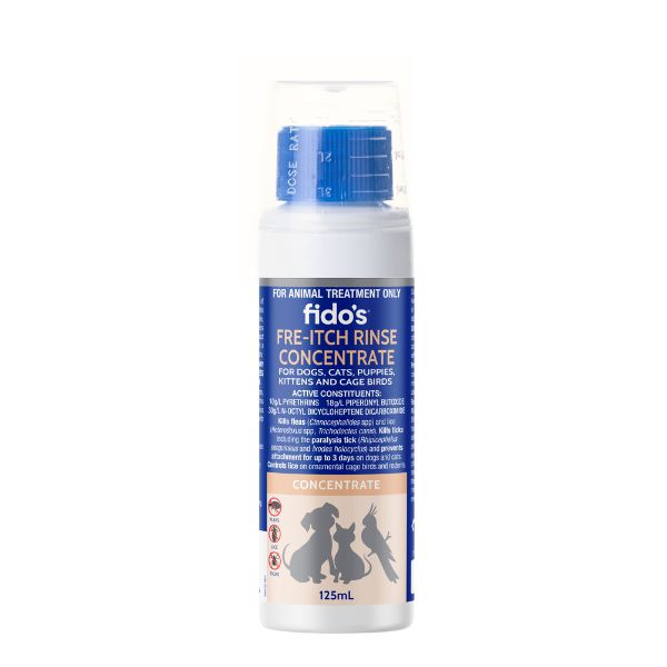 Fidos Fre-Itch Rinse Concentrate 125ml-Habitat Pet Supplies